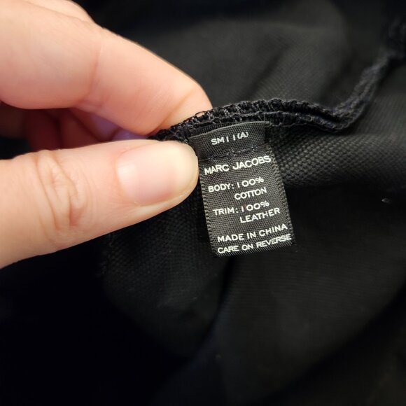 Marc Jacobs The Tote bag in black canvas - Picture 10 of 10